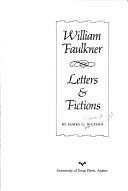 Couverture : William Faulkner, letters & fictions