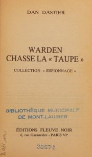 Couverture : Warden chasse la " taupe "
