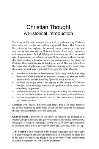 Couverture : Christian thought