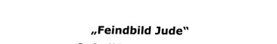Couverture : Feindbild Jude