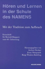 Couverture : Hören und Lernen in der Schule des NAMENS