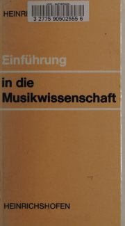 Couverture : Einführung in die Musikwissenschaft