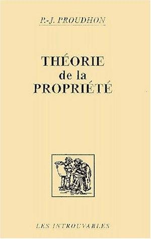 Couverture : Théorie de la propriété