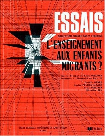 Couverture : Enseignement (L') Aux Enfants Migrants?