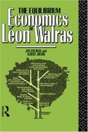 Couverture : The equilibrium economics of Léon Walras