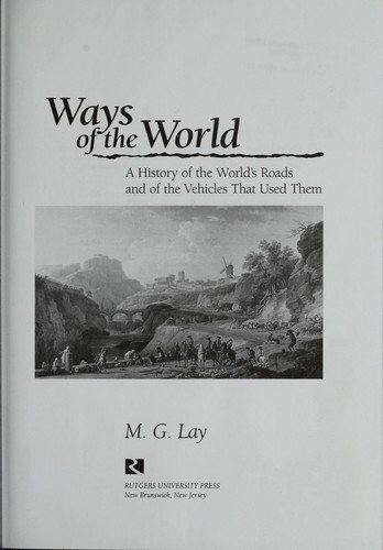 Couverture : Ways of the world