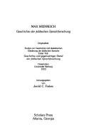 Couverture : Geschichte der jiddischen Sprachforschung
