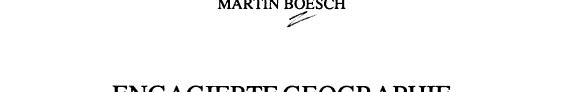 Couverture : Engagierte Geographie