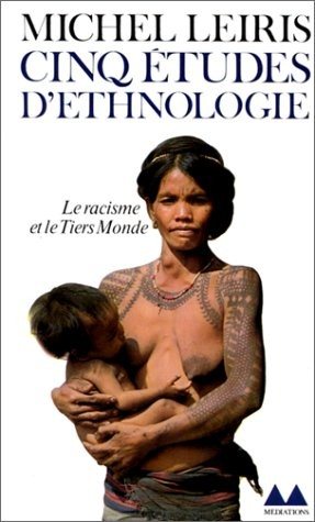 Couverture : Cinq études d'ethnologie.