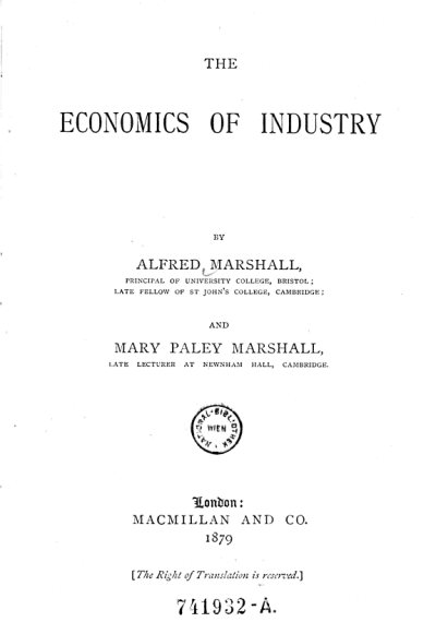 Couverture : The Collected Works of Alfred Marshall