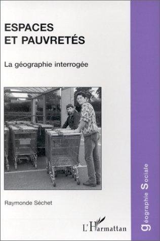 Couverture : Espaces et pauvretés