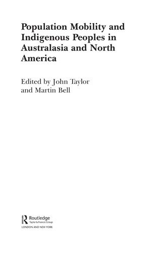 Couverture : Population mobility and indigenous peoples in Australasia and North America