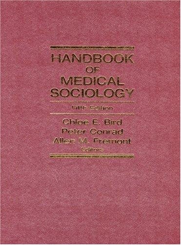 Couverture : Handbook of Medical Sociology (5th Edition)