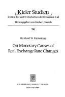 Couverture : On monetary causes of real exchange rate changes