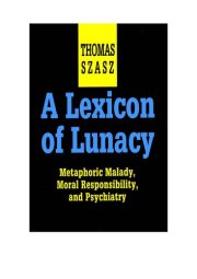 Couverture : A lexicon of lunacy