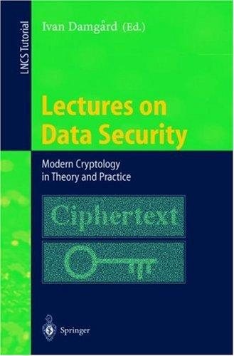 Couverture : Lectures on Data Security