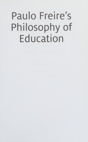 Couverture : Paulo Freire's Philosophy of Education