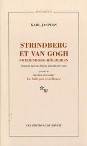 Couverture : Strindberg et Van Gogh, Swedenborg, Hölderlin
