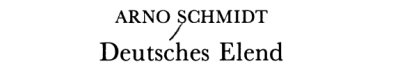 Couverture : Deutsches Elend