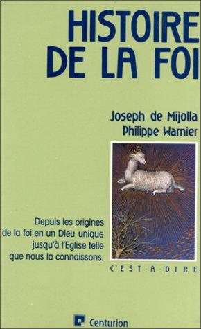 Couverture : Histoire de la foi