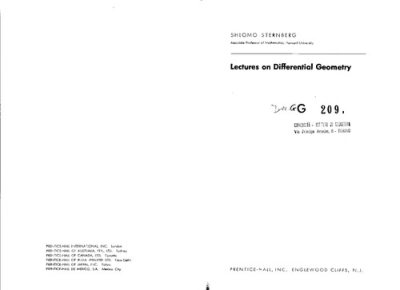 Couverture : Lectures on Differential Geometry