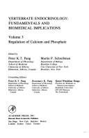 Couverture : Vertebrate endocrinology