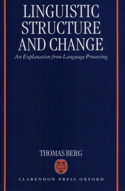 Couverture : Linguistic structure and change