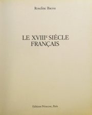 Couverture : Le XVIIIe siècle français