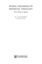 Couverture : Moral dilemmas in medieval thought