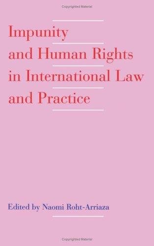 Couverture : Impunity and human rights in international law and practice