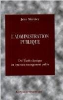 Couverture : L' administration publique