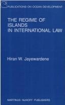 Couverture : The regime of islands in international law