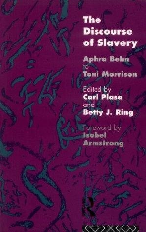 Couverture : The Discourse of slavery