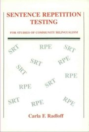 Couverture : Sentence repetition testing for studies of community bilingualism