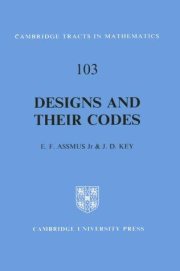 Couverture : Designs and their codes