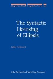 Couverture : The syntactic licensing of ellipsis