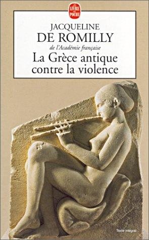 Couverture : La grece antique contre la violence