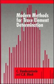 Couverture : Modern methods for trace element determination