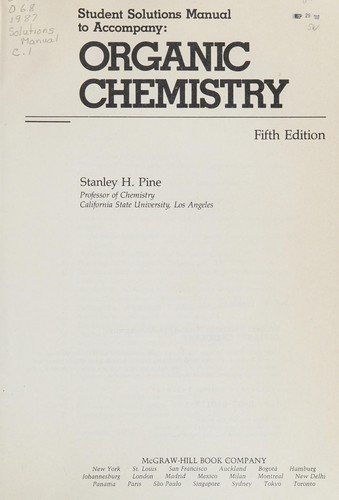 Couverture : Organic chemistry