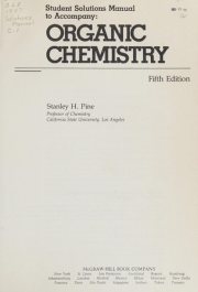 Couverture : Organic chemistry