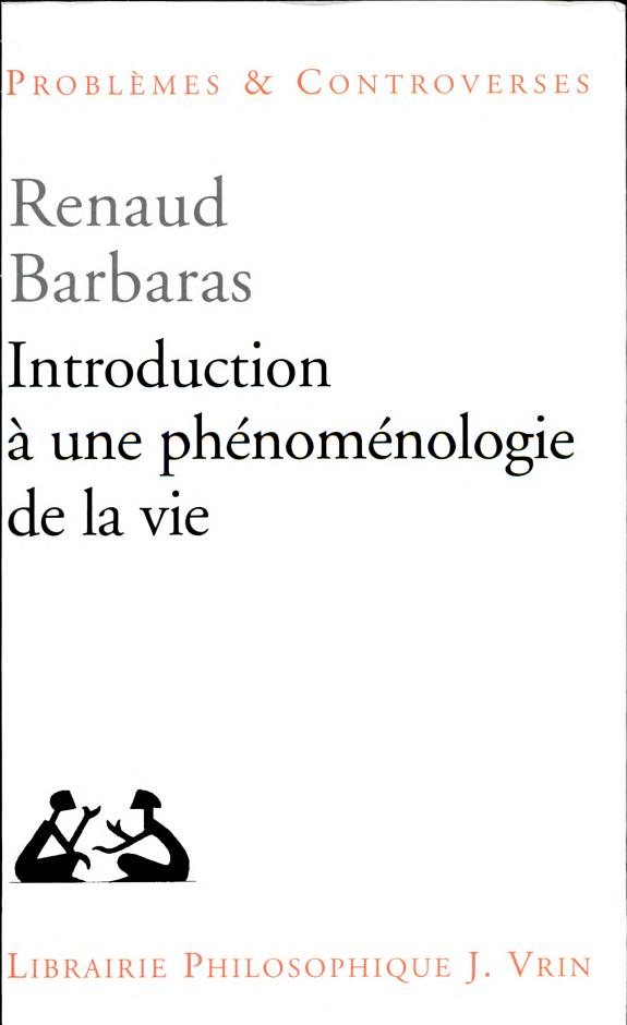 Couverture : Introduction à une phénoménologie de la vie