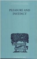 Couverture : Pleasure and Instinct