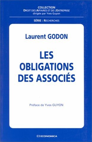 Couverture : Les obligations des associés