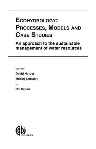 Couverture : Ecohydrology