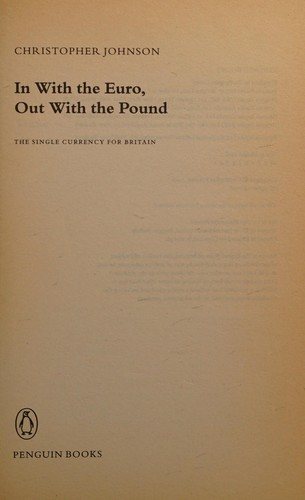 Couverture : In with the Euro, out with the pound