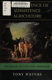 Couverture : The persistence of subsistence agriculture