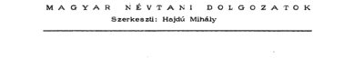 Couverture : Névtudományi tanácskozás Kalocsán, 1978. július 27