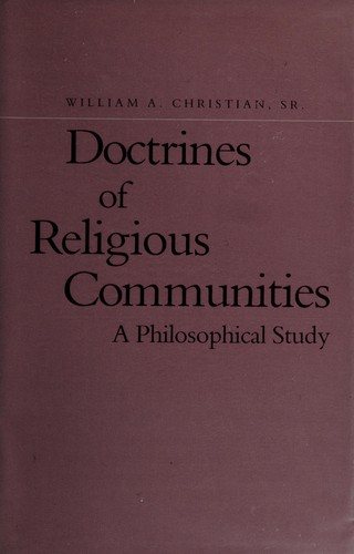 Couverture : Doctrines of religious communities