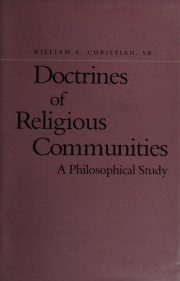 Couverture : Doctrines of religious communities