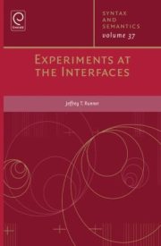 Couverture : Experiments At The Interfaces